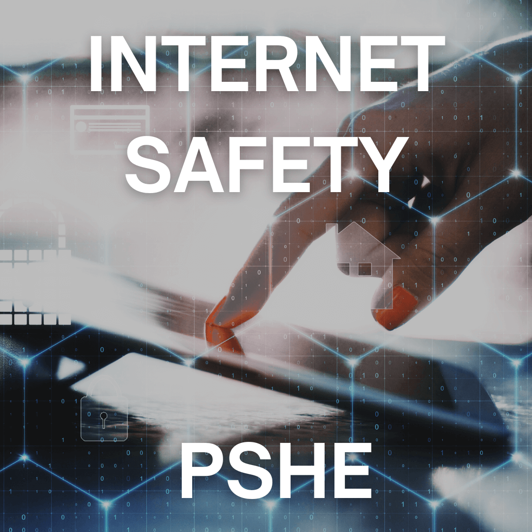 A hand using a tablet with data encryption over the top